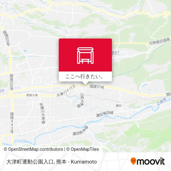 大津町運動公園入口地図