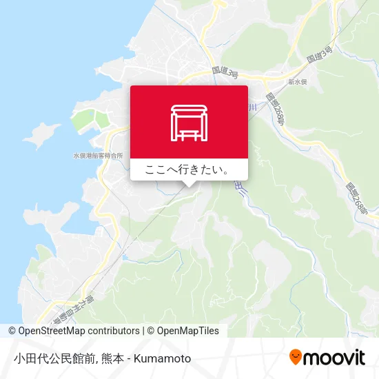 小田代公民館前地図