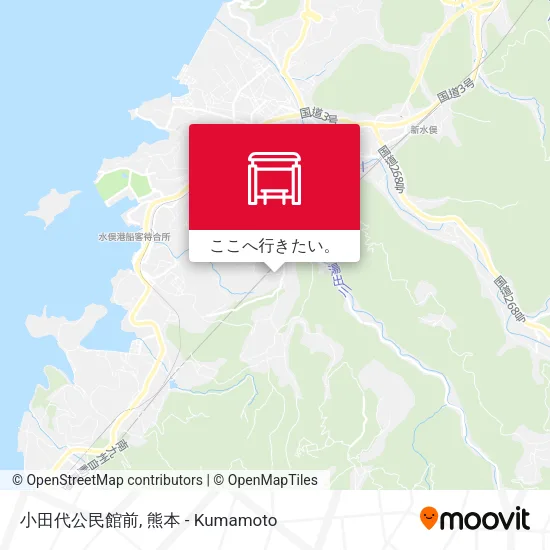 小田代公民館前地図
