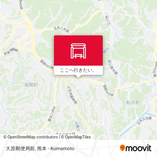 大原郵便局前地図