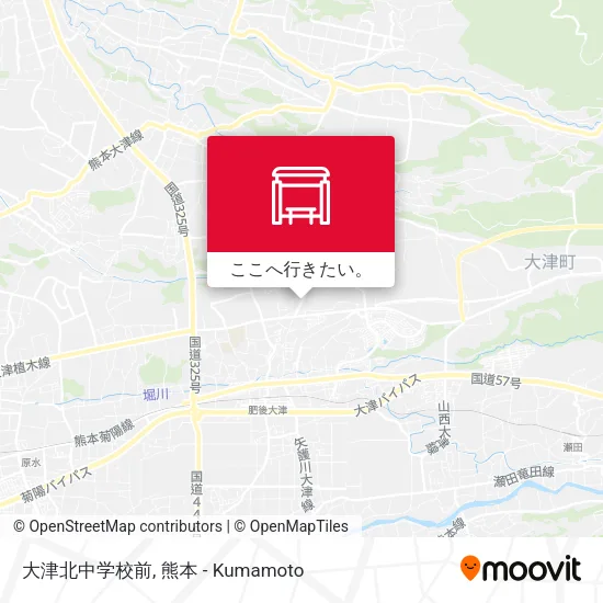 大津北中学校前地図