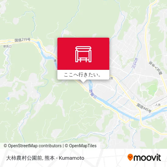 大柿農村公園前地図