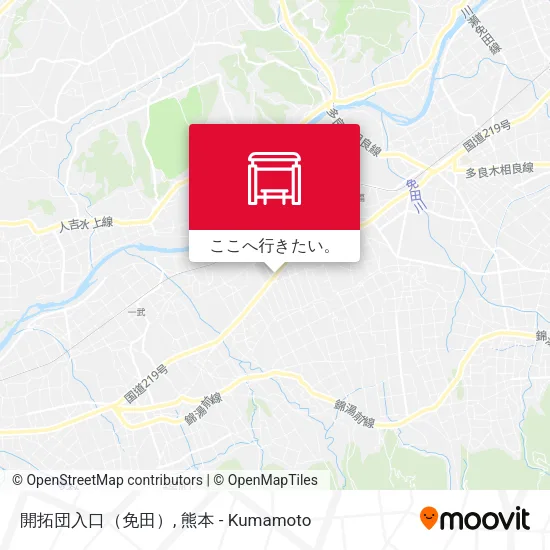 開拓団入口（免田）地図