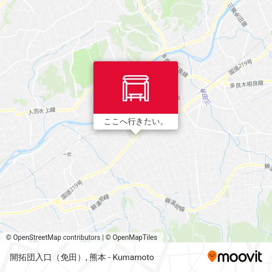 開拓団入口（免田）地図