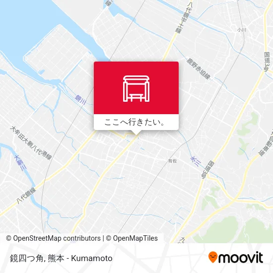 鏡四つ角地図