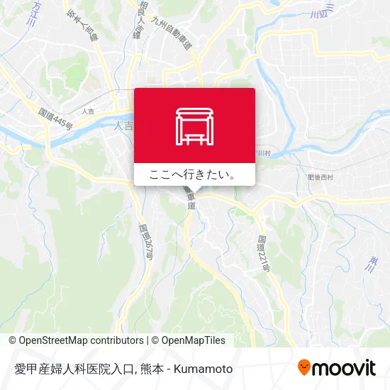 愛甲産婦人科医院入口地図
