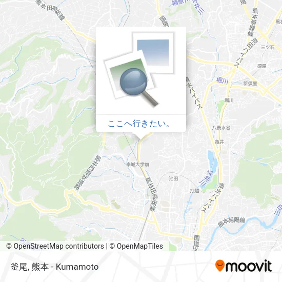 釜尾地図