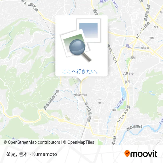 釜尾地図