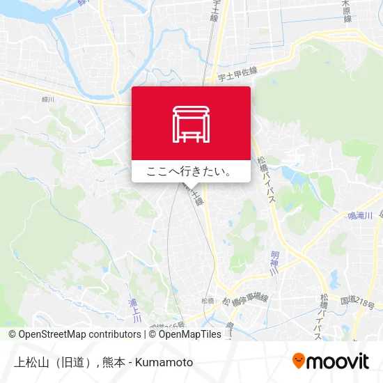 上松山（旧道）地図