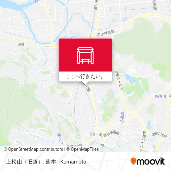 上松山（旧道）地図