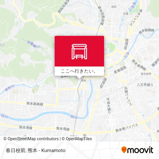 春日校前地図