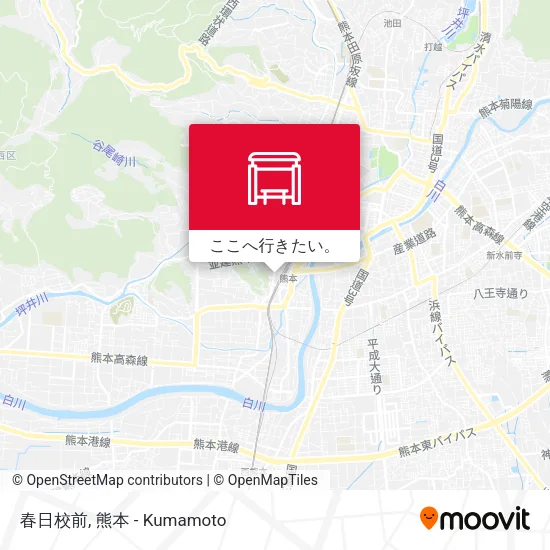 春日校前地図