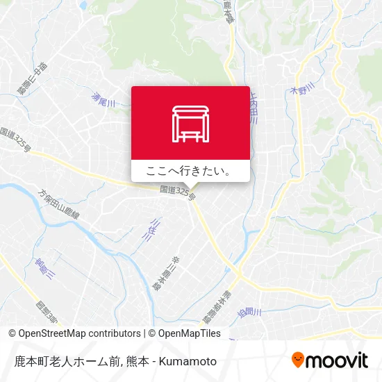 鹿本町老人ホーム前地図