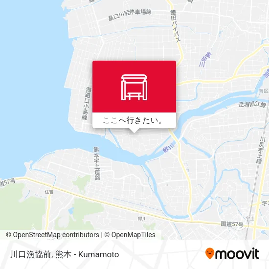 川口漁協前地図