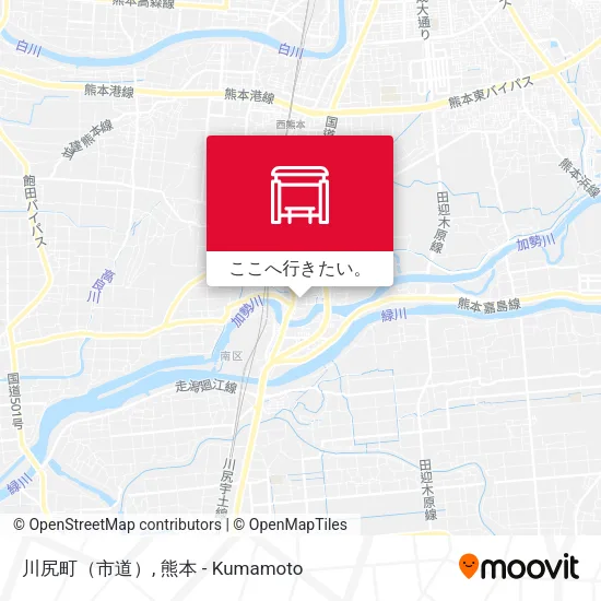川尻町（市道）地図