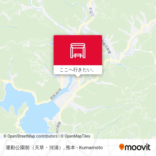 運動公園前（天草・河浦）地図
