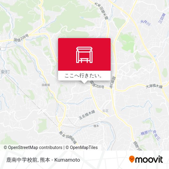鹿南中学校前地図