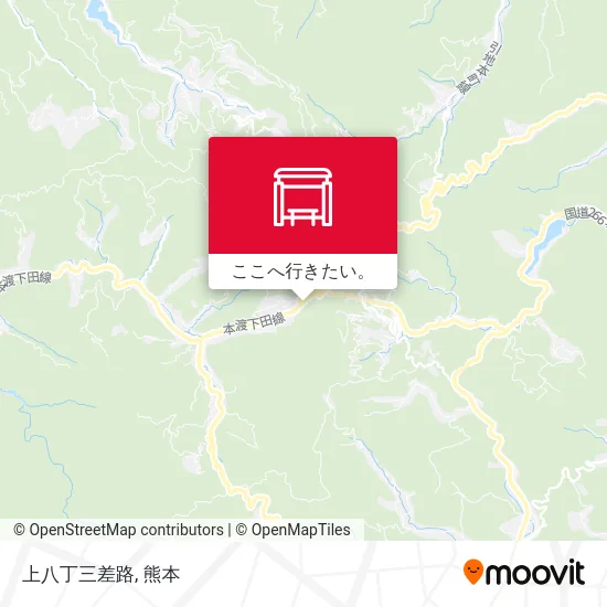 上八丁三差路地図