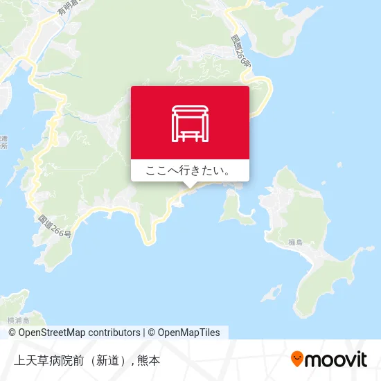 上天草病院前（新道）地図