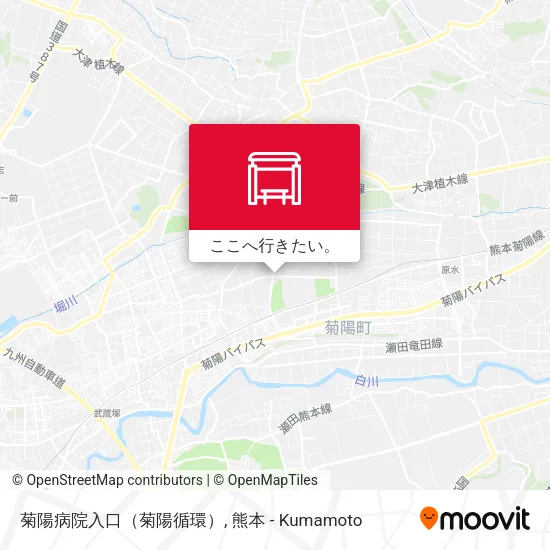 菊陽病院入口（菊陽循環）地図