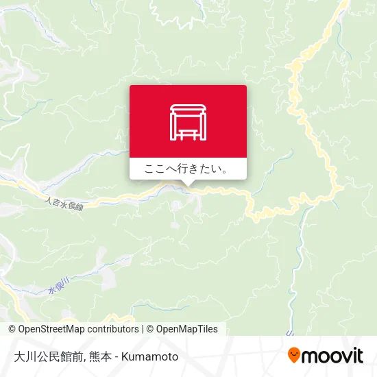 大川公民館前地図