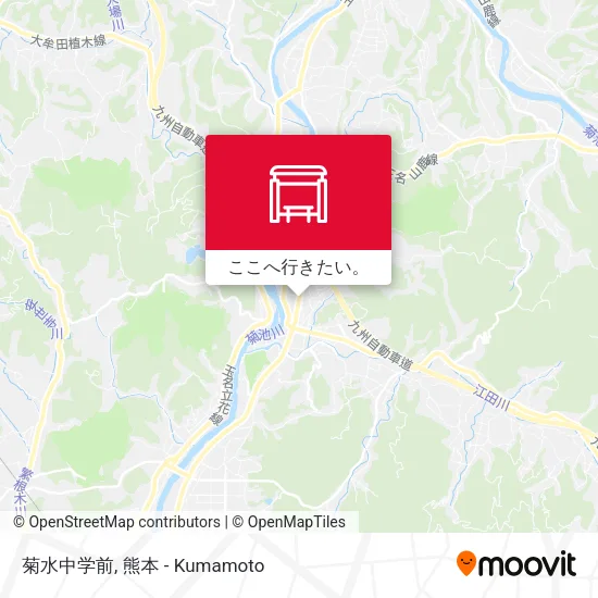 菊水中学前地図