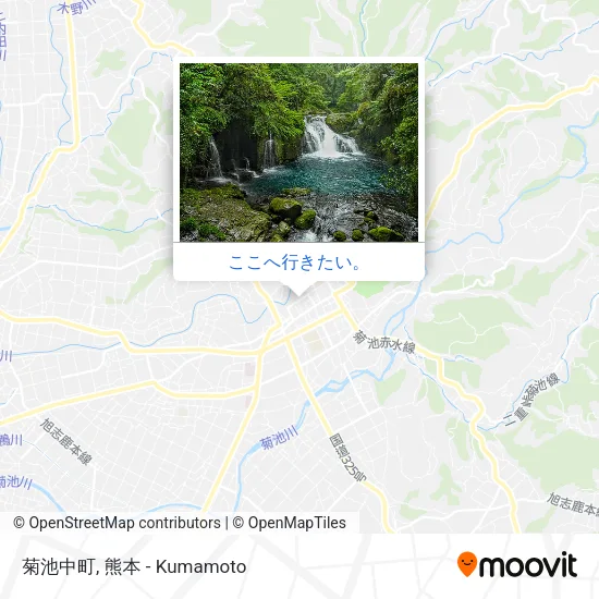 菊池中町地図