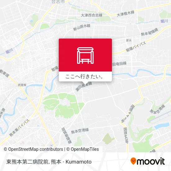 東熊本第二病院前地図