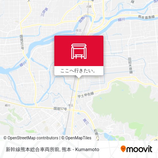 新幹線熊本総合車両所前地図