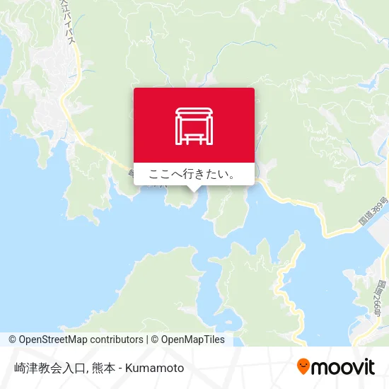 崎津教会入口地図