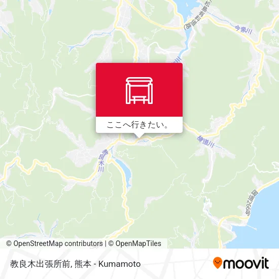 教良木出張所前地図