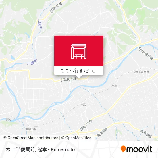 木上郵便局前地図