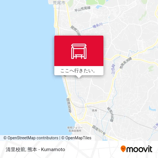 清里校前地図