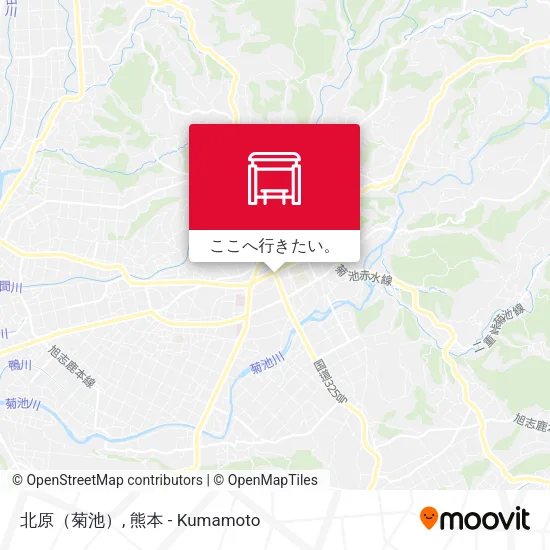 北原（菊池）地図