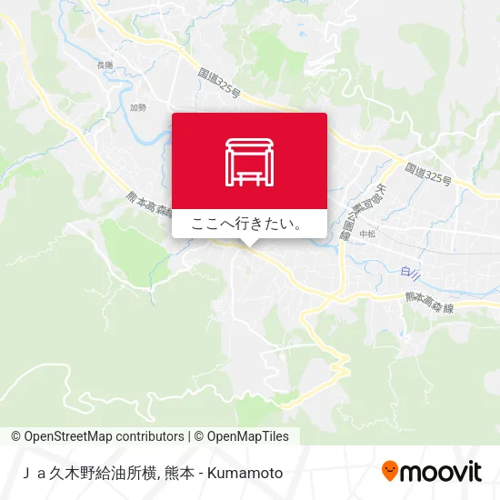 Ｊａ久木野給油所横地図