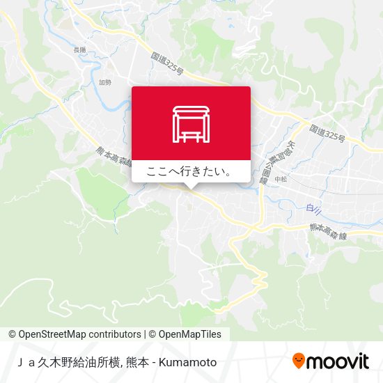 Ｊａ久木野給油所横地図