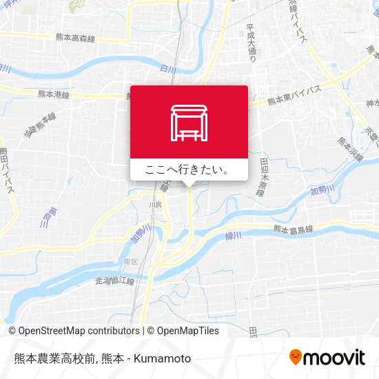 熊本農業高校前地図