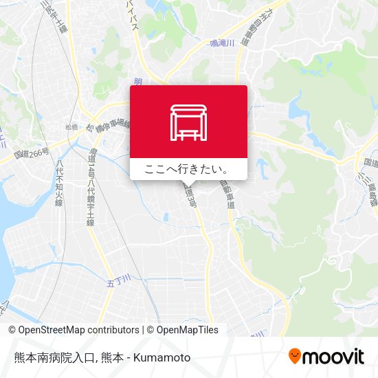 熊本南病院入口地図