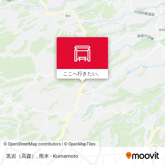 黒岩（高森）地図