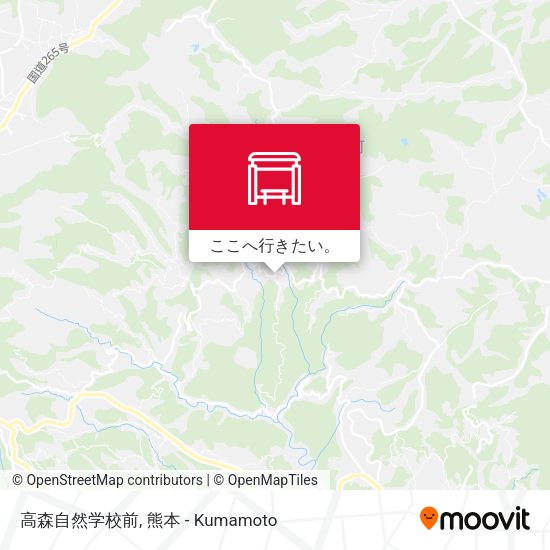 高森自然学校前地図