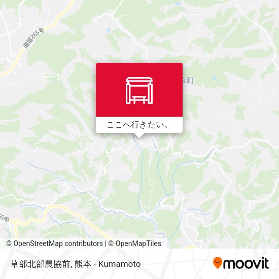 草部北部農協前地図