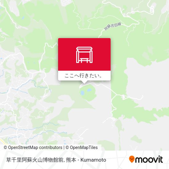 草千里阿蘇火山博物館前地図