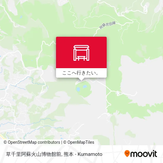草千里阿蘇火山博物館前地図