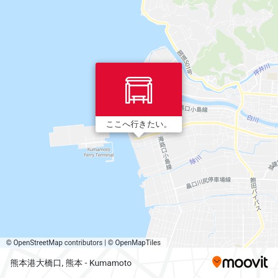 熊本港大橋口地図