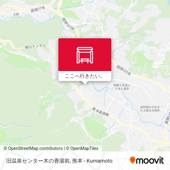 旧温泉センター木の香湯前地図