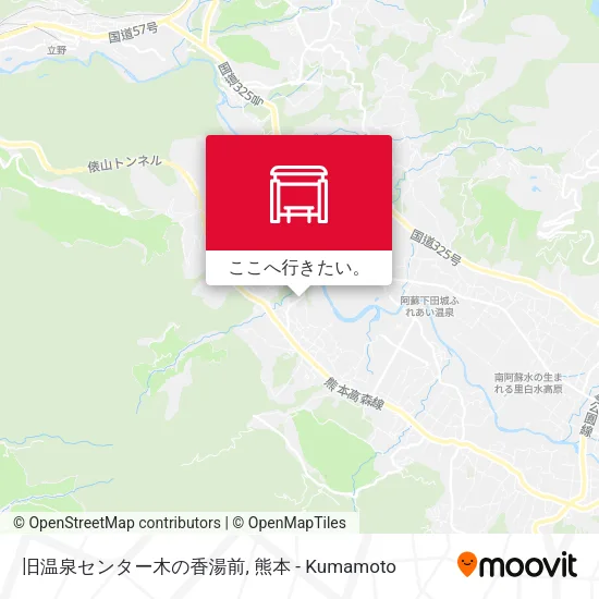 旧温泉センター木の香湯前地図