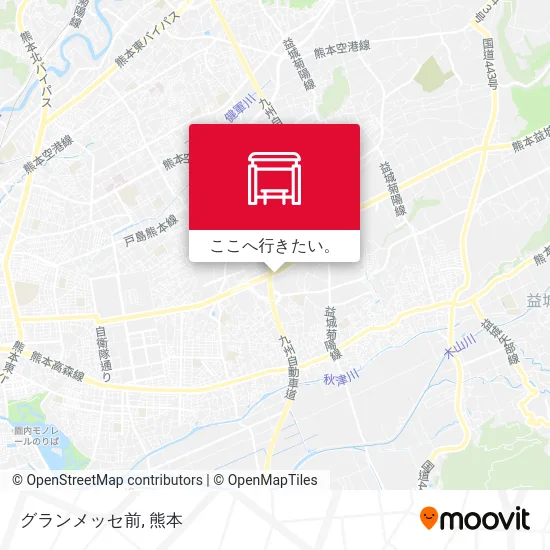 グランメッセ前地図