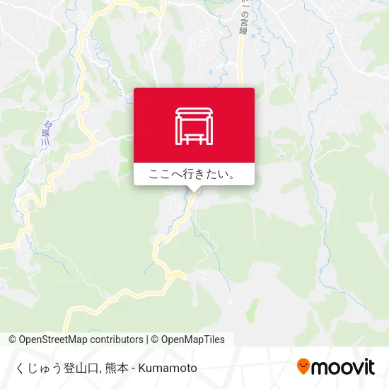 くじゅう登山口地図