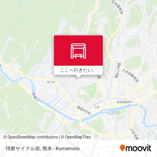 球磨サイクル前地図