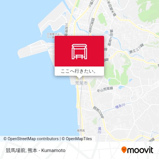 競馬場前地図